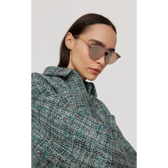 Illesteva Brown Leonard Mask Sunglasses main image 5